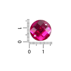 Imagen de Gemas Para Coser Facetadas Redonda 16 mm x 100/500 unidades