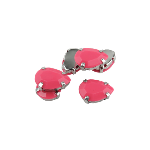 Gemas Engarzada Gota Opaca 10x14 mm