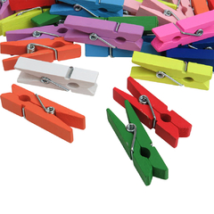 Broche de Madera Multicolor 3,5 cm - comprar online