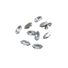 Gemas Engarzada Traslucida Semilla 4x8 mm