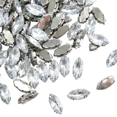 Gemas Engarzada Traslucida Semilla 4x8 mm - ALMACEN DE ARMADO