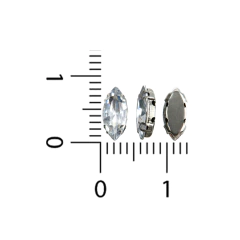 Gemas Engarzada Traslucida Semilla 4x8 mm - comprar online
