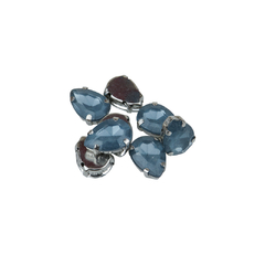 Gemas Engarzada Opalina Gota 10x14 mm - tienda online