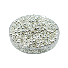 Bolitas de Metal Plateada 3 mm - comprar online