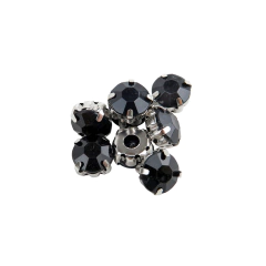 Gemas Engarzada Traslucida Redonda 10 mm