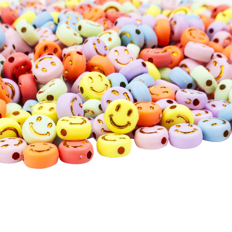 Plastico Plano Mix Pastel Carita Dorada - comprar online
