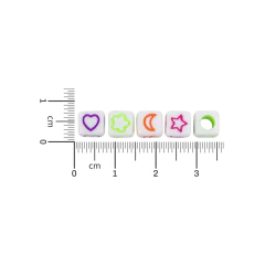 Plastico Cuadrado Blanco Formas Silueta Fluor en internet
