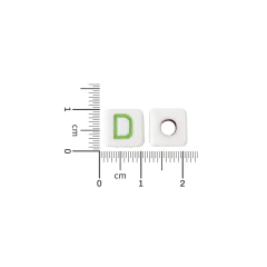 Plastico Cuadrado Blanco Letras Multicolor 9mm en internet