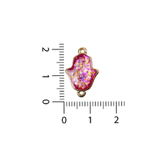 Dijes Mano Hamsa con Borde Dorado 18k - comprar online