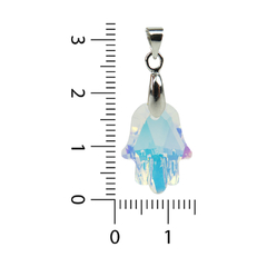 Dije cristal imitación Swaroski Mano de Hamsa 18 mm - comprar online