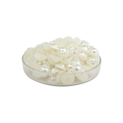 Media Perla plástica con borde en internet