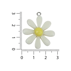 Dijes de Resina Flor Grande - comprar online