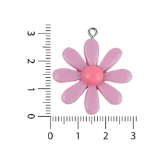 Dijes de Resina Flor Grande - comprar online