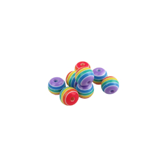 Imagen de Bolitas Rayadas de Colores 6MM