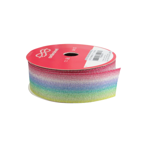 Cinta Estampada con Lurex Sparkle 2,5 cm x 10 mt