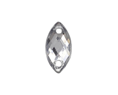 Gemas Para Coser Facetadas Semilla Navette 5x10 mm x 100 unidades