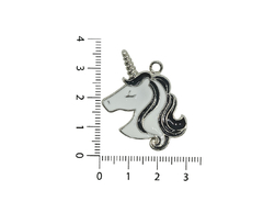 Cabeza de Unicornio Esmaltado x 5 unidades - ALMACEN DE ARMADO