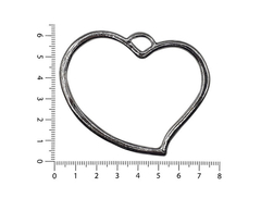 Dijes de Fundición Corazón Grande - comprar online