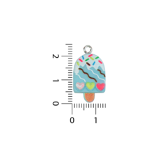 Dije de Resina Paleta con Corazones - comprar online