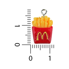 Dijes de Resina Papas Fritas - comprar online