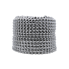 Falso Strass Redondo Plateado