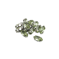 Imagen de Gemas Engarzada Traslucida Semilla 4x8 mm