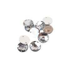 Gemas Para Coser Facetadas Redonda 16 mm x 100/500 unidades