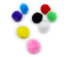 Pompones Sintéticos Surtidos 1.0 cm