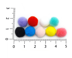Pompones Felpa Surtidos 1.0 cm en internet