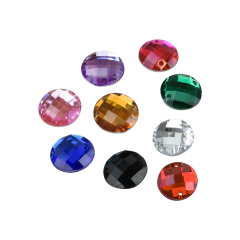 Gemas Para Coser Facetadas Redonda 16 mm