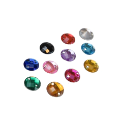 Gemas Para Coser Facetadas Redonda 8 mm