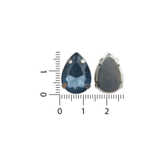 Gemas Engarzada Opalina Gota 13x18 mm - ALMACEN DE ARMADO