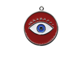 Imagen de Ojos Turcos Circular Grande Esmaltado x 5 unidades