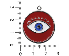 Ojos Turcos Circular Grande Esmaltado x 5 unidades
