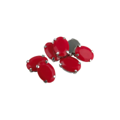 Imagen de Gemas Engarzada Opaca Oval 10x14 mm
