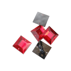 Gemas Para Coser Facetadas Cuadrada 16x16 mm - comprar online