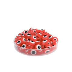 Ojos turcos planos 8 mm Rojo - ALMACEN DE ARMADO