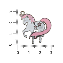 Unicornio con Estrellas Esmaltado x 5 unidades - comprar online