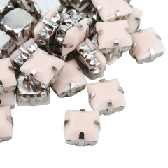 Gemas Engarzada Opaca Cuadrada 8x8 mm - comprar online