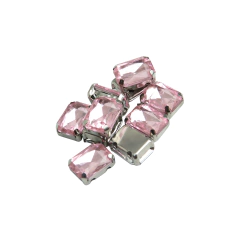 Gemas Engarzada Traslucida Rectangular 10x14 mm en internet