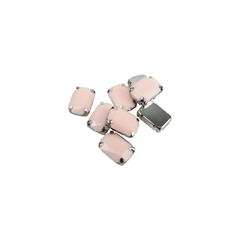 Gemas Engarzada Opaca Rectangular 10x14 mm
