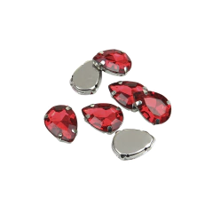 Imagen de Gemas Engarzada Traslucida Gota 13x18 mm