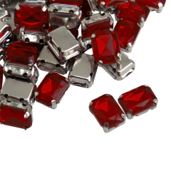 Gemas Engarzada Rectangular Traslucida 06x08 mm - ALMACEN DE ARMADO