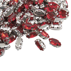 Imagen de Gemas Engarzada Traslucida Semilla 4x8 mm