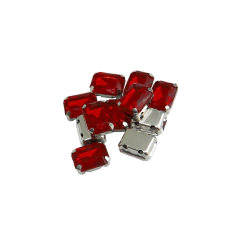 Gemas Engarzada Rectangular Traslucida 06x08 mm en internet