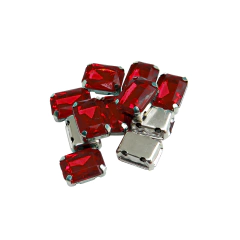 Gemas Engarzada Traslucida Rectangular 10x14 mm - ALMACEN DE ARMADO