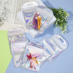 Bolsa Holografica con Cierre Zipper 6.5x10 CM