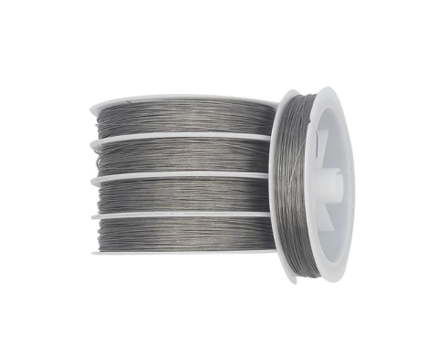 Tanza Metalizada Plateada 0.45 mm x 50 metros