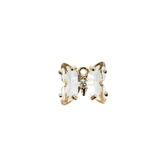 Dijes Mariposa de Vidrio con Borde Dorado 18k - comprar online