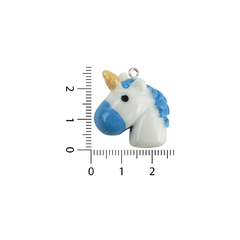 Dijes de Resina Cabeza de Unicornio - comprar online